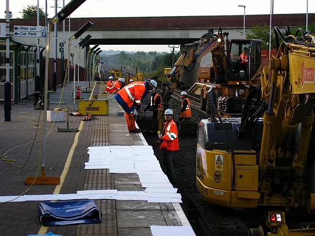 Rail platform work