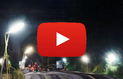 Video of Linklites being used by Network Rail - Box Tunnel Track Renewal